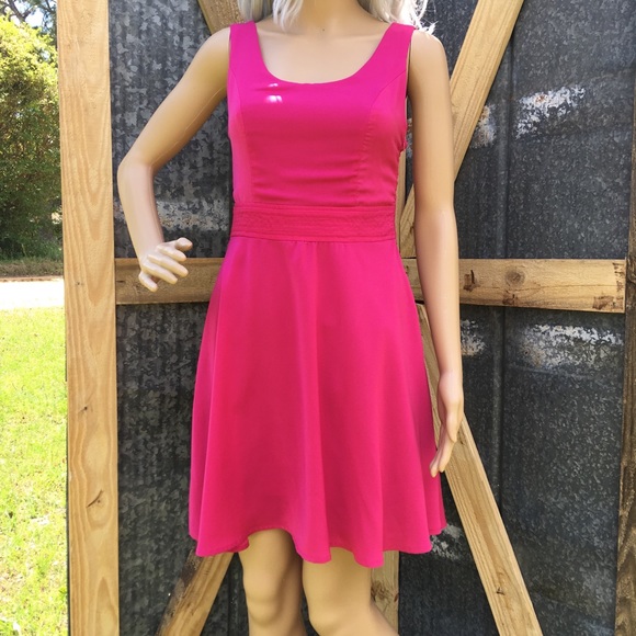 Double Zero S Hot Pink Fuchsia Party Dress - Picture 2 of 7